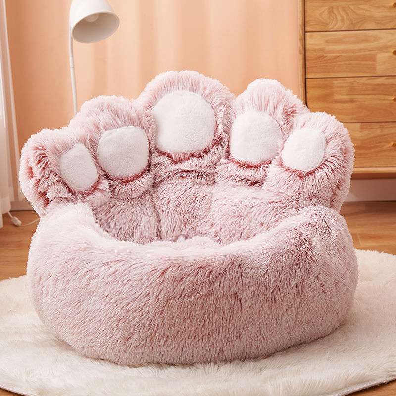 Large Plush Paw Bed
