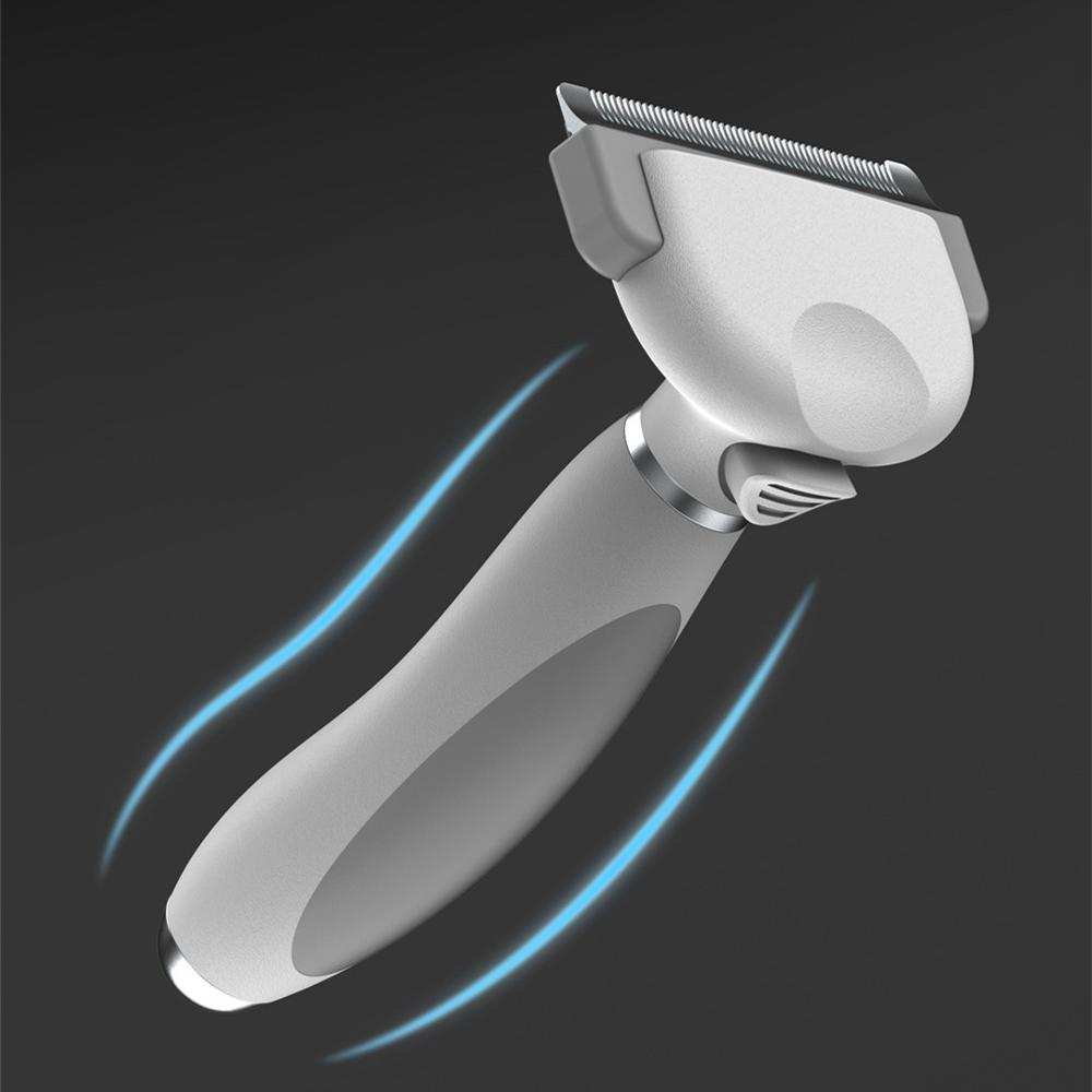 Skylight (alpha) Push-Button Grooming Comb Skylight (alpha) Push-Button Grooming Comb Product Information: Category Pet Grooming Product Name Push-button grooming comb Company Skylight (alpha) (Imported) Material ABS + Stainless Steel Size 150 * 70 * 50 mm (5.91” x 2.75” x 1.98”)