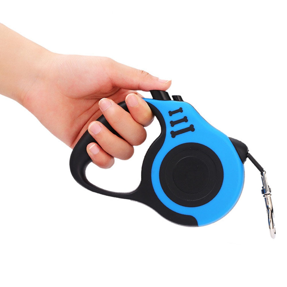 Skylight (charlie) Basic Retractable Dog Leash w/ Bone Pattern