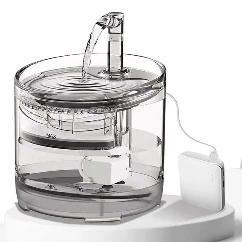 Cat Drinking Fountain Automatic Drink Water Bowl with Faucet