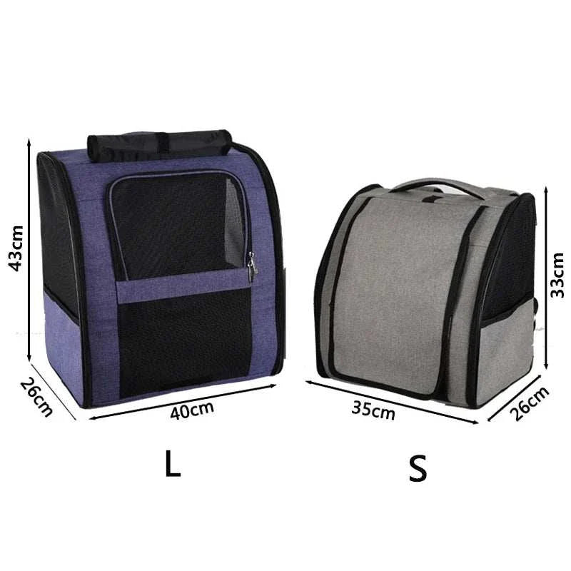 Pet Cat Backpacks Breathable Outdoor Cat Carrier Bag Travel