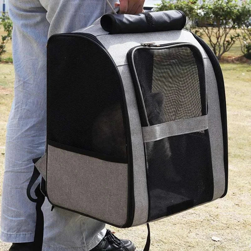 Pet Cat Backpacks Breathable Outdoor Cat Carrier Bag Travel