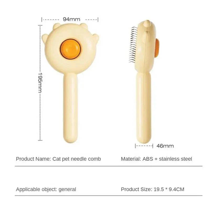 Key Hair Removal Cleaning Brush - Massage Grooming for Pets