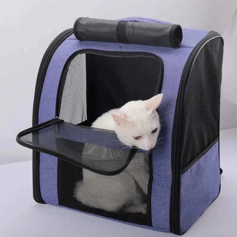 Pet Cat Backpacks Breathable Outdoor Cat Carrier Bag Travel