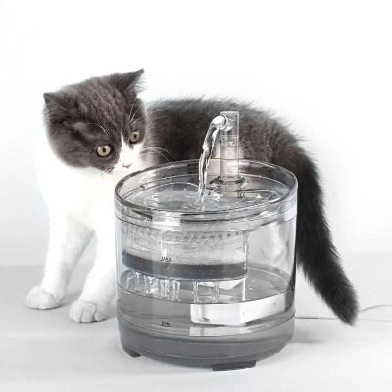 Cat Drinking Fountain Automatic Drink Water Bowl with Faucet