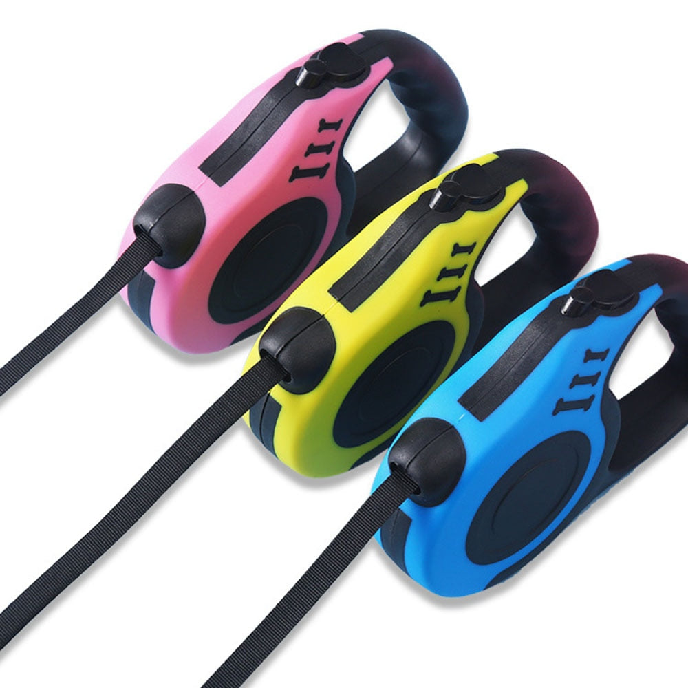 Skylight (charlie) Basic Retractable Dog Leash w/ Bone Pattern