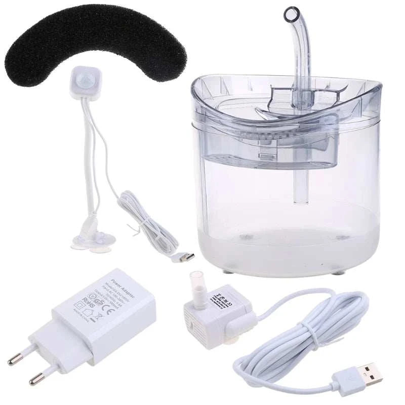 Cat Drinking Fountain Automatic Drink Water Bowl with Faucet