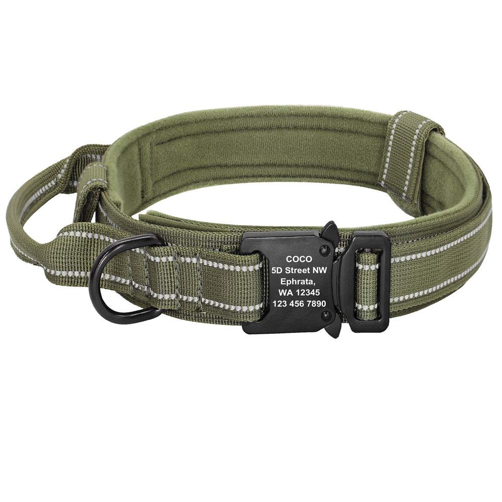 Skylight (alpha) Heavy-Duty Dog Collar Skylight (alpha) Heavy-Duty Dog Collar Product information: Category Dog Collar Product Name Heavy-Duty Dog Collar Company Name Skylight (alpha) (Imports) Sub-Category Material Nylon Size Size Length Width M 14.2in -18.9in (36cm - 48cm ) 1.5in (3.8cm) L 16.5in -21.3in (42cm - 54cm ) 1.5in (3.8cm) XL 19.7in -24.4in (50cm - 62cm ) 1.5in (3.8cm) ** Color Black, Green, Yellow, Pink Other SKU SA-0001-000 Item# DS-SKLA-0010