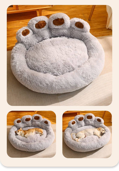 Large Plush Paw Bed