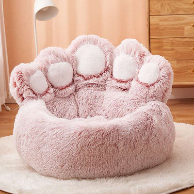 Large Plush Paw Bed