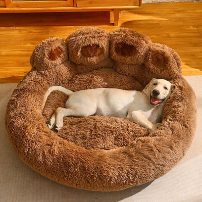 Large Plush Paw Bed