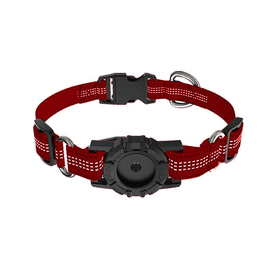 Skylight (alpha) Reflective Heavy-Duty Dog Collar w/ AirTag Holder