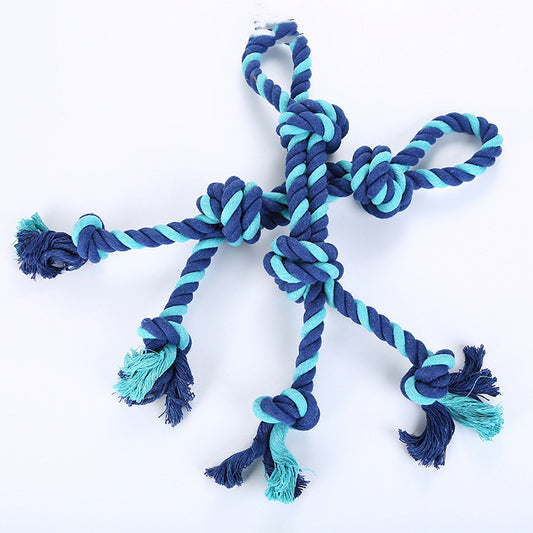 Skylight (charlie) Multiple Knot w/handle Rope Toy