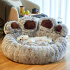 Large Plush Paw Bed