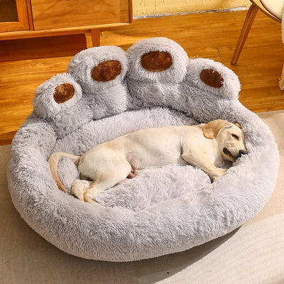 Large Plush Paw Bed