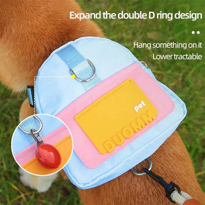 Pet Snack Storage Bag for Dogs - Large Multifunction Backpack