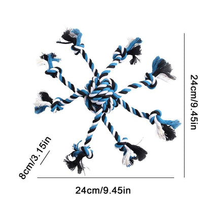 Skylight (charlie) Ball Knot w/8 legs Rope Toy