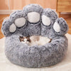 Large Plush Paw Bed